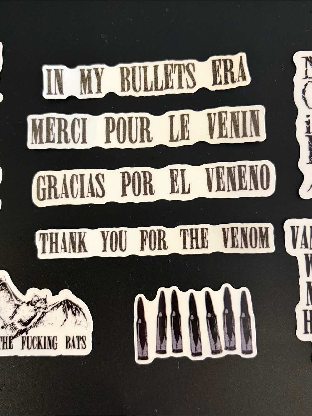 MCR Bullets Era Emo Temporary Tattoos 18 Pack Concert Look